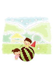 吃瓜小朋友漫画,趣味横生的童年时光